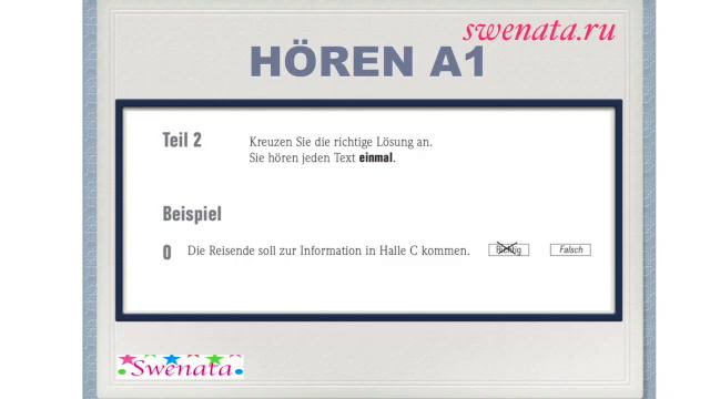 Start Deutsch 1 I Hören I Modellsatz
