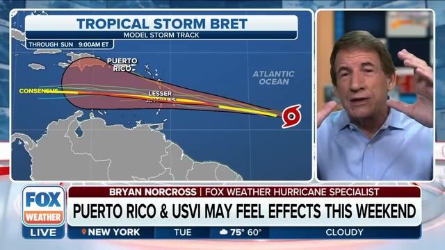 Tropical Storm Bret Churning In Atlantic, Will Impact Caribbean Islands Near Hurricane Strength смотреть онлайн
