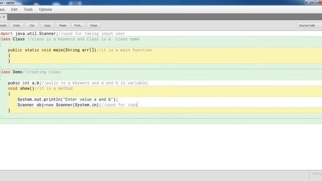 class and object in java program смотреть онлайн