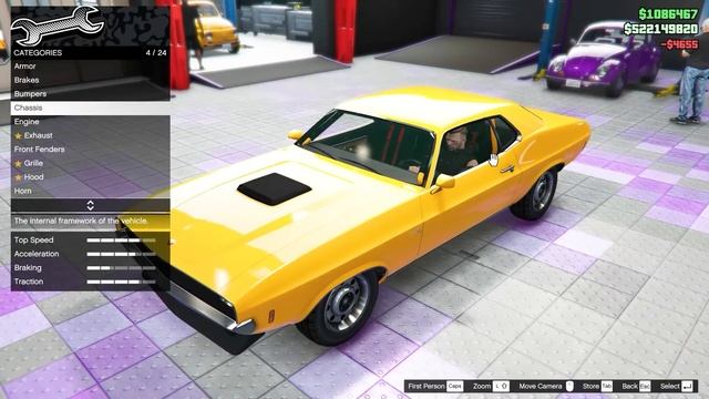 GTA 5 UPGRADING A MONSTER MUSCLE CAR DLC ONLINE смотреть онлайн