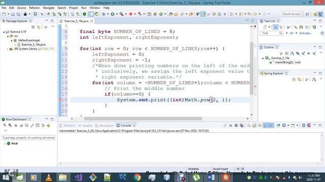 Introduction To Java Programming Exercise 5 19a смотреть онлайн