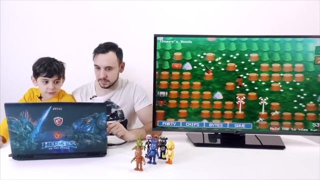 ПАПА РОБ И ЯРИК ИГРАЮ ВО FNAF WORLD смотреть онлайн