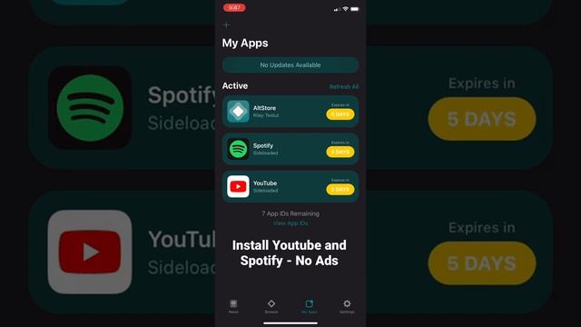 Install Modified IPA of Spotify and YouTube with No Ads смотреть онлайн