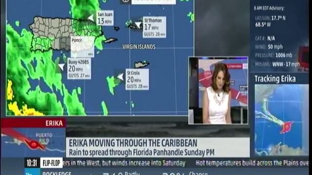 ERIKA DEGENERATES TO A TROUGH OF LOW PRESSURE TS Grace forming in atlantic смотреть онлайн