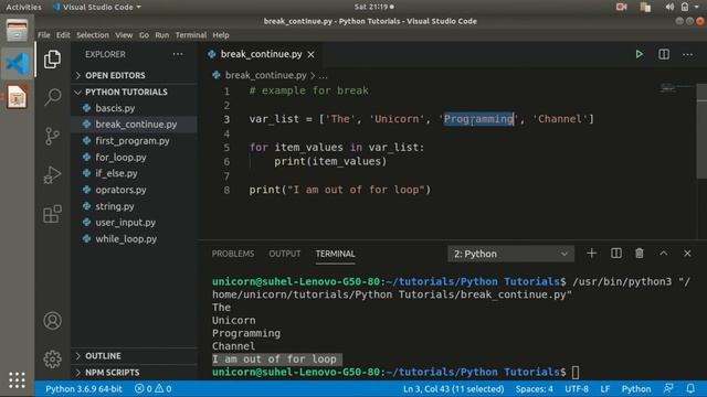 Python Tutorial - Break-Continue | Python Programming Tutorial for Beginners in Marathi смотреть онлайн