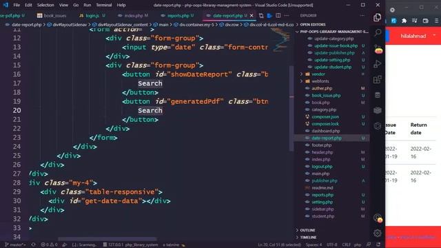 #26 Library management System in PHP OOPs || Date wise Report in pdf || PHP OOPS with ajax смотреть онлайн