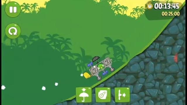 Игра Bad Piggies /плохие свиньи /прохождения 1 уровня, на три звезды. ROAD HOGS