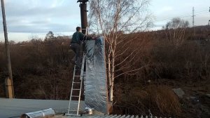 Утепляем дымоход, трубу. Просто.