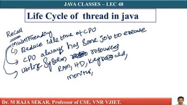 Life Cycle of Thread in JAVA LEC 48 смотреть онлайн