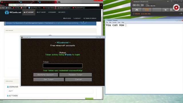 HOW TO GET FREE Minecraft PREMIUM Accounts! MCLeaks Alt Loader Tutorial (OLD TUTORIAL, READ DESC) смотреть онлайн