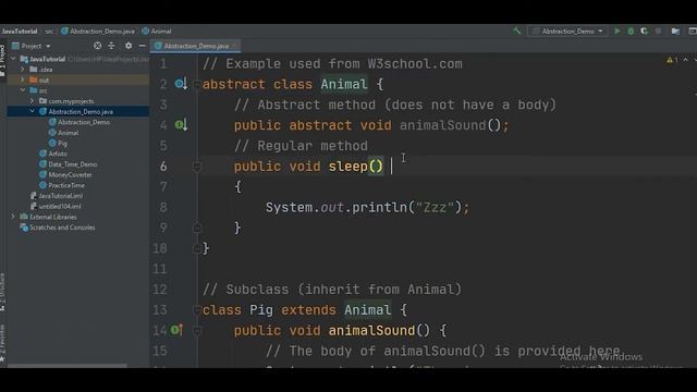 Abstract Classes and Methods - Learn Abstraction in Java смотреть онлайн