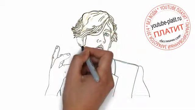 Как нарисовать лицо в профиль смотреть онлайн