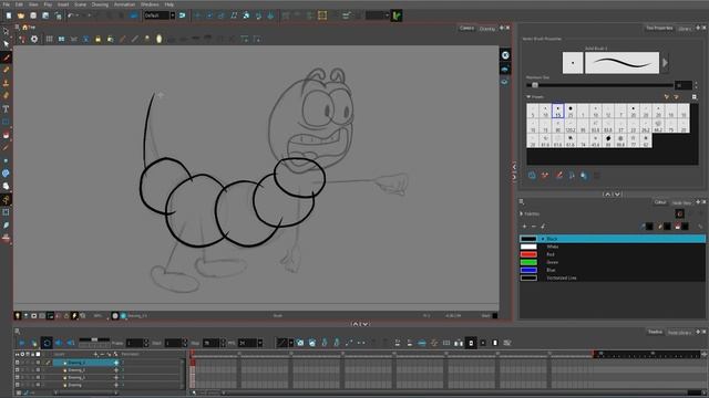 Как сделать мультик в Toon Boom Harmony. Рисуем персонажа, готовим к анимации, часть 1 смотреть онлайн