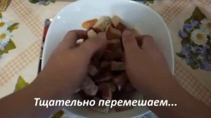 Чесночные сухарики в микроволновке! Как приготовить!