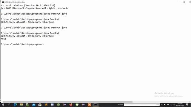 Return type of put method in map in java смотреть онлайн