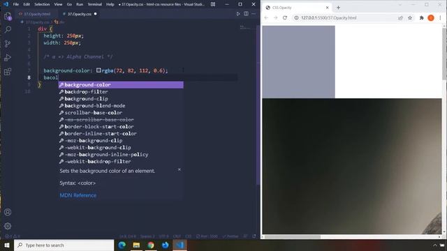HTML-CSS Tutorial Lesson 37: CSS Opacity смотреть онлайн