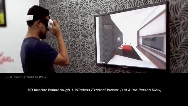 Virtual Reality Interior Walkthrough System, with External 1st & 3rd Person View