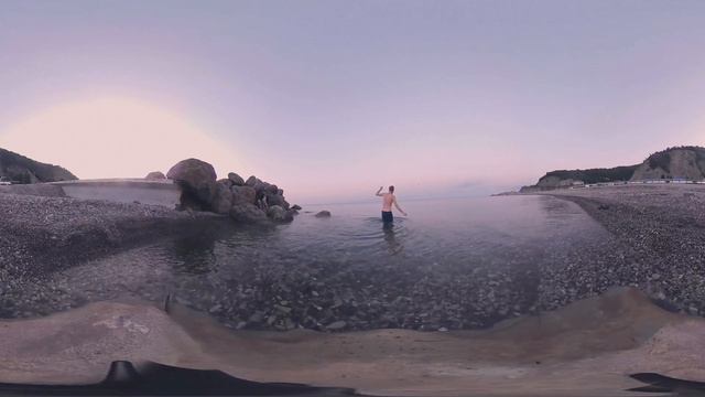 VR. Утро, рассвет, пляж, море, красота! смотреть онлайн