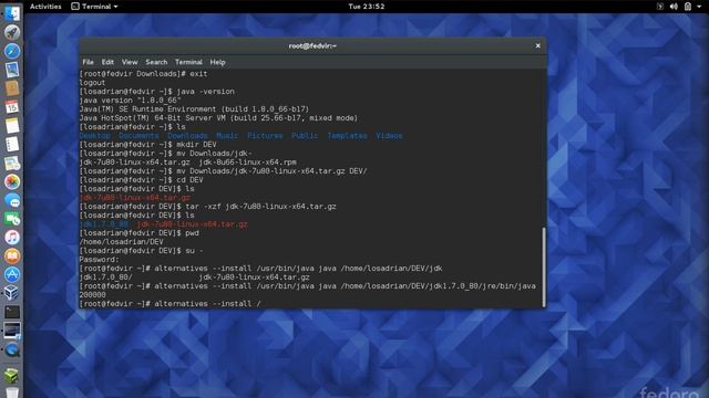VM04 JDK install on Fedora смотреть онлайн