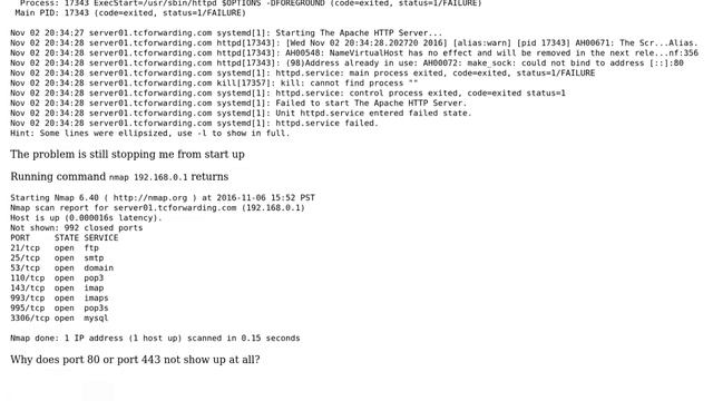 Unix & Linux: Apache not binding to port 80? (3 Solutions!!) смотреть онлайн