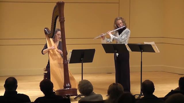 TRISTEZA (sadness) for flute and harp - featuring Aubrie Dionne flute Piper Runnion-Bareford harp! смотреть онлайн