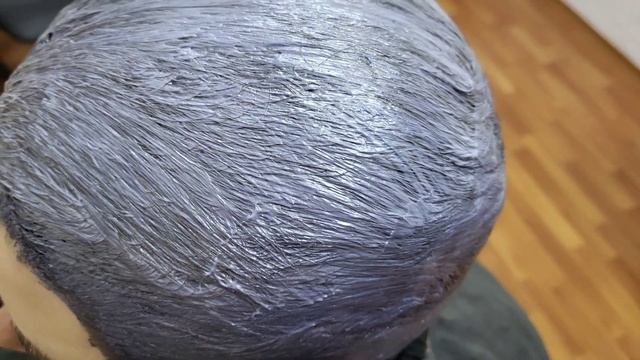 Окрашиваю седые волосы .Эстель 7/1 и 7/16. На 3% оксиде.Hair coloring. смотреть онлайн