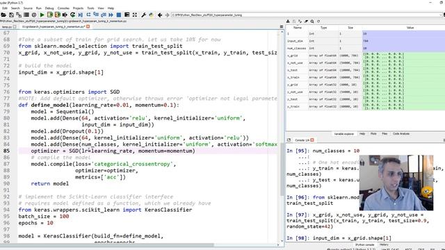 187 - Hyperparameter tuning for learning rate and momentum смотреть онлайн