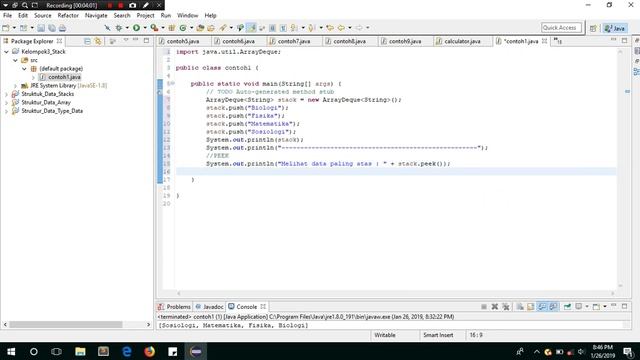 Penerapan Stack Push, Pop, Peek, dan Empty смотреть онлайн