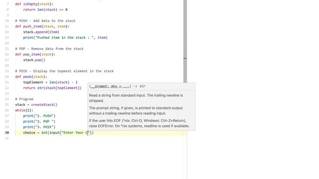 Implement Stacks Data Structure In Python смотреть онлайн