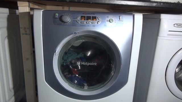 Hotpoint AQualtis AQM8F49U washer dryer : cotton standard eco 60'c (Full cycle) смотреть онлайн