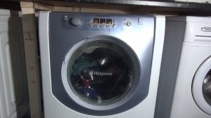 Hotpoint AQualtis AQM8F49U washer dryer : cotton standard eco 60'c (Full cycle)