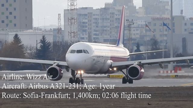 12 Arrivals and Departures at Sofia Airport. [4K] Sofia Airport Plane Spotting смотреть онлайн