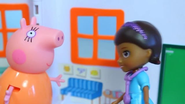 Свинка Пеппа Джордж СЪЕЛ КЛЮЧ бальница Доктора Плюшева Мультик для детей Peppa Pig смотреть онлайн