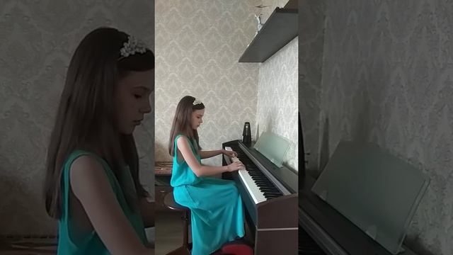 Маринина Фортепиано. Выпускной экзамен первый класс музыкальной школы. смотреть онлайн