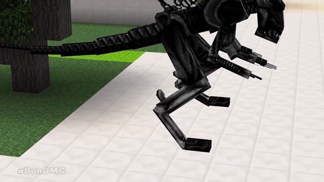 Minecraft NOOB Vs PRO Vs HACKER : ALIEN BASE CHALLENGE In Minecraft / Animation