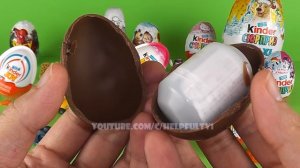 23 Surprise Eggs Kinder Surprise Kinder Joy My Little Pony Planes Pixar Cars Maxi unboxing