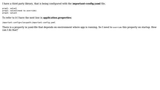 Override property in YAML смотреть онлайн