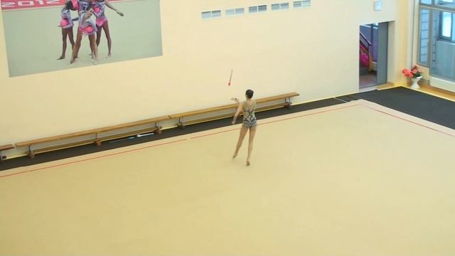 Шокарова Евгения, булавы, 28.01.16. "Московские звёзды" смотреть онлайн