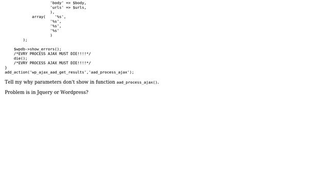 Wordpress: Wordpress plugin ajax post parameter смотреть онлайн