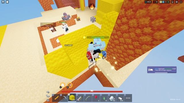 Using the NEW OVERPOWERED EGG LAUNCHER in Roblox Bedwars смотреть онлайн