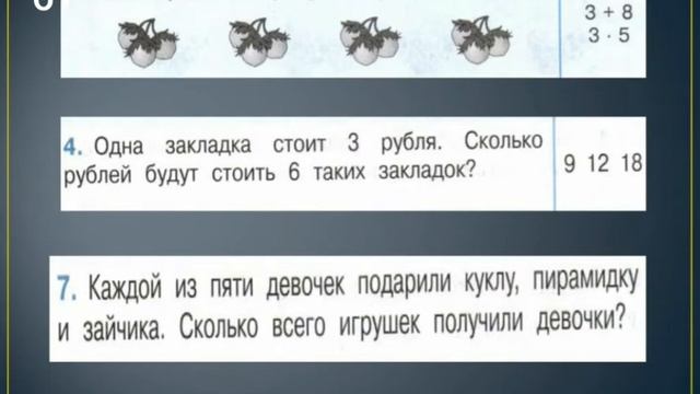 Математический диктант. Задачи на умножение смотреть онлайн