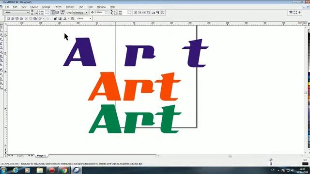 Ep 2 เกี่ยวกับตัวอักษรCorelDRAW 12 смотреть онлайн