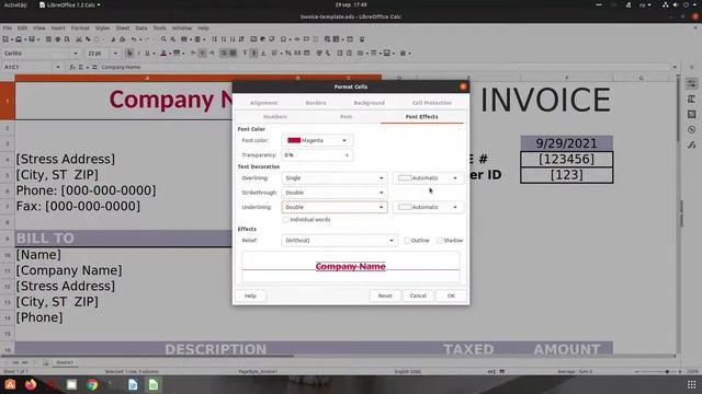 How to format the text in LibreOffice Calc смотреть онлайн