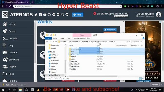 Aternos How To Upload & Download Worlds! (Aternos MC) смотреть онлайн
