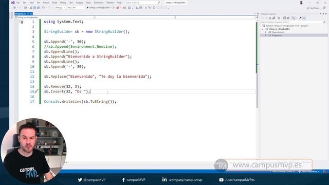 Máximo rendimiento con cadenas en .NET y C#: StringBuilder смотреть онлайн