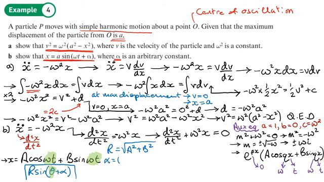 8.2 Simple Harmonic Motion (CORE 2 - Chapter 8: Modelling with differential equations) смотреть онлайн
