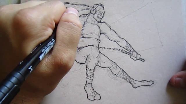Sketch 20 Michelangelo TMNT Drawing Tutorial смотреть онлайн