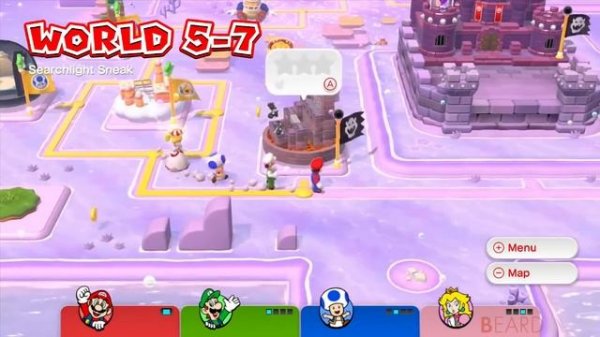 Super Mario 3D World - Full Game Walkthrough (4 Players)