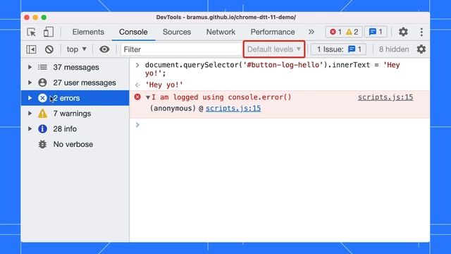 How to log messages in the Console | DevTools Tips смотреть онлайн