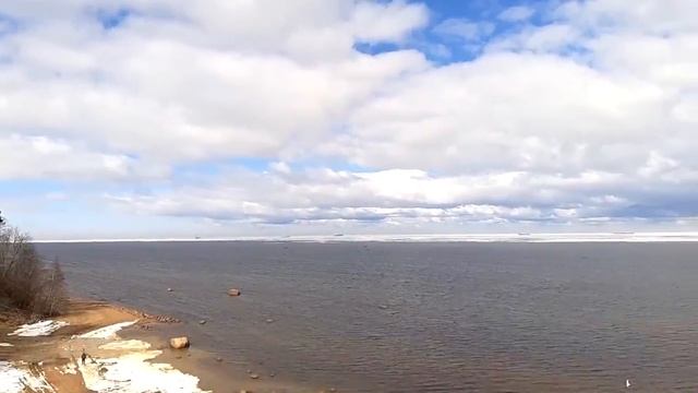 Финский залив, посёлок Лебяжье, Ломоносовский район, Ленинградская область. (6.03.2021) смотреть онлайн
